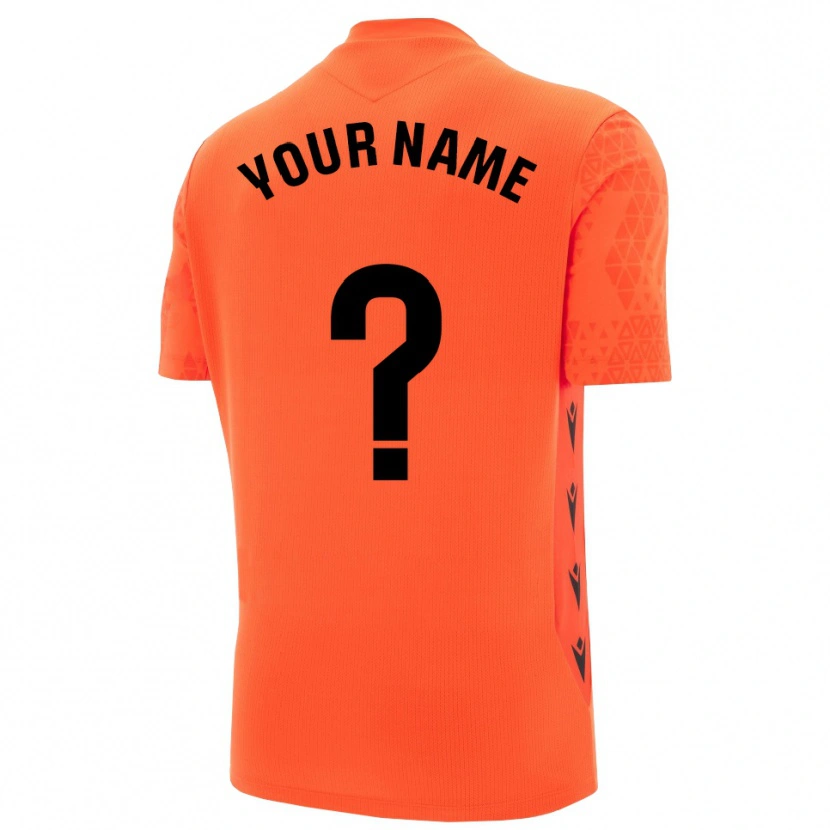 Danxen Mænd UD Almeria Orange Sort Målmandstrøje 2025/26 Trøje T-shirt