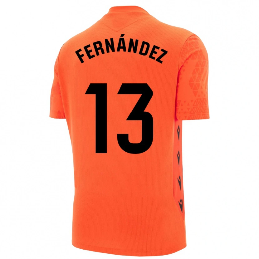 Danxen Mænd Andrés Fernández #13 Orange Sort Målmandstrøje 2025/26 Trøje T-shirt