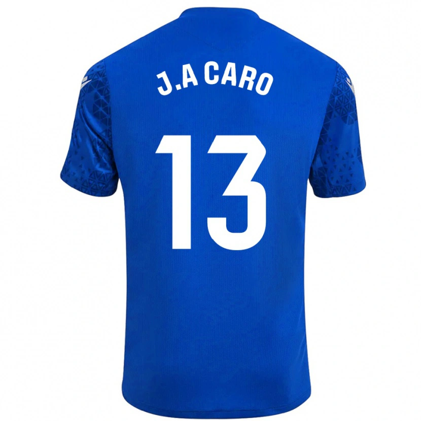 Danxen Mænd José Antonio Caro #13 Blå Hvid Målmandstrøje 2025/26 Trøje T-shirt