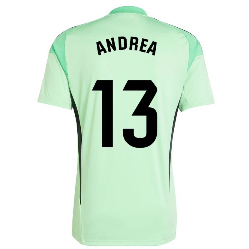Danxen Mænd Andrea Romero Burgos #13 Lys Orange Sort Målmandstrøje 2025/26 Trøje T-shirt