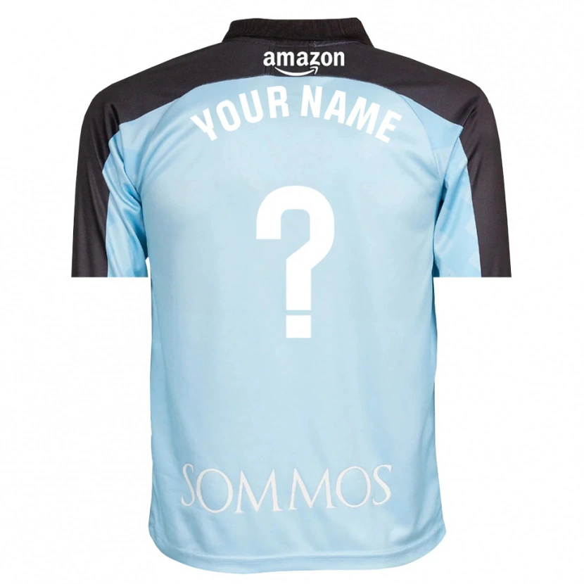 Danxen Mænd SD Huesca Lyseblå Sort Målmandstrøje 2025/26 Trøje T-shirt