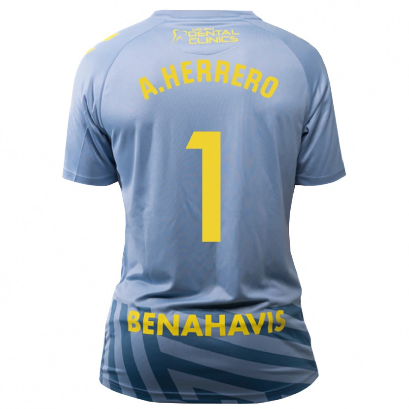 Danxen Mænd Alfonso Herrero #1 Lysstål Blå Målmandstrøje 2025/26 Trøje T-shirt