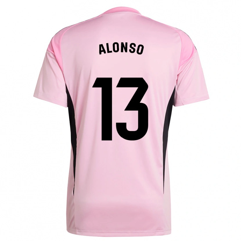 Danxen Mænd Maikel Alonso #13 Pink Sort Målmandstrøje 2025/26 Trøje T-shirt
