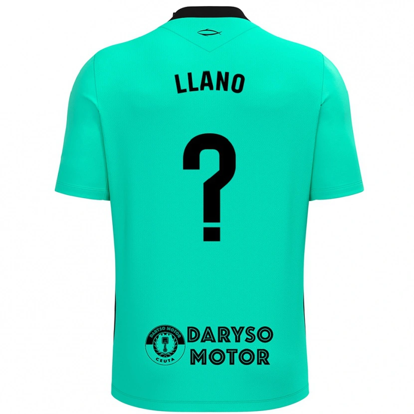 Danxen Mænd Guillermo Llano #0 Turkis Sort Målmandstrøje 2025/26 Trøje T-shirt