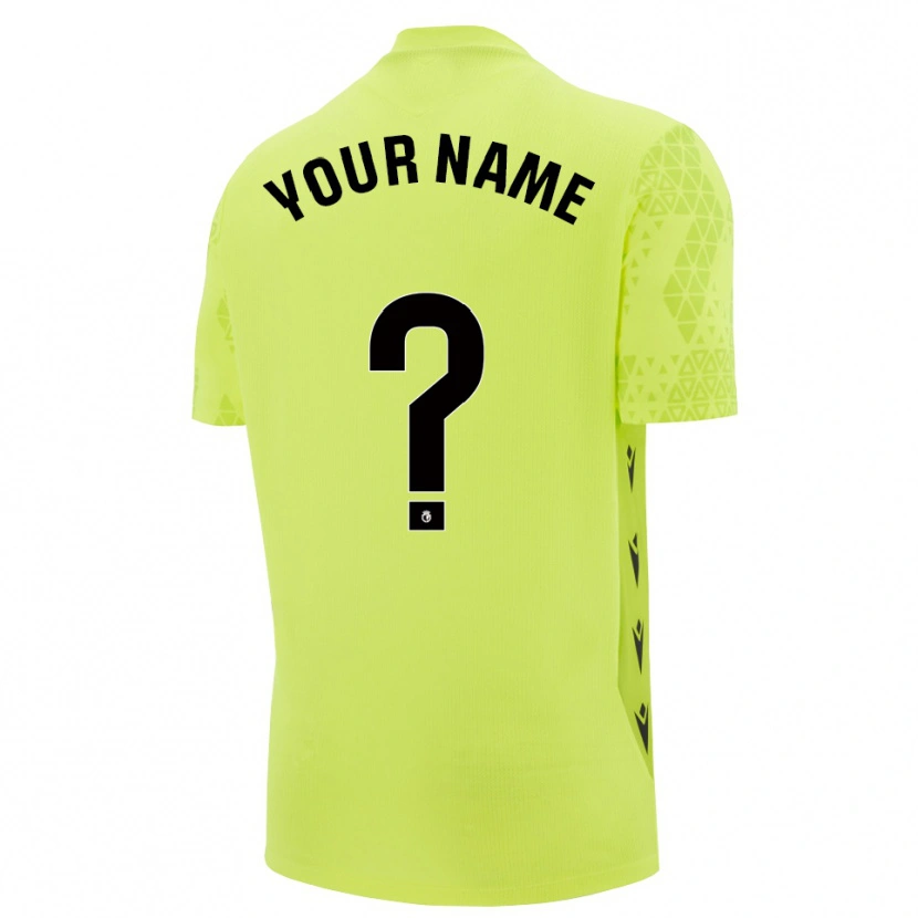 Danxen Mænd Burgos CF Gul Grøn Sort Målmandstrøje 2025/26 Trøje T-shirt