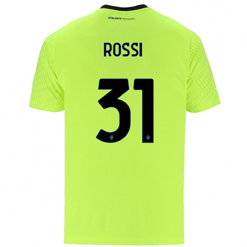 Danxen Mænd Francesco Rossi #31 Gul Grøn Rød Målmandstrøje 2025/26 Trøje T-shirt