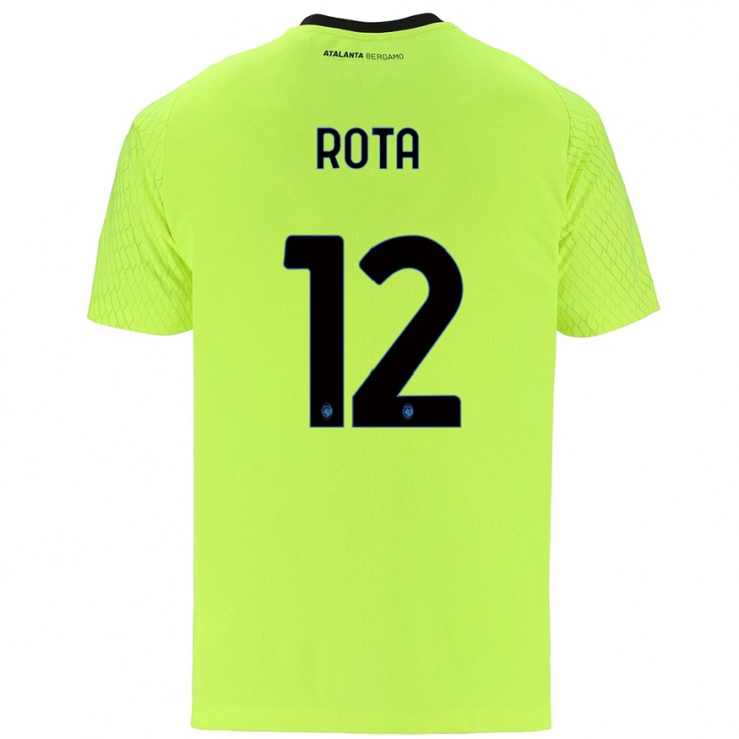 Danxen Mænd Nicolò Rota #12 Gul Grøn Rød Målmandstrøje 2025/26 Trøje T-shirt