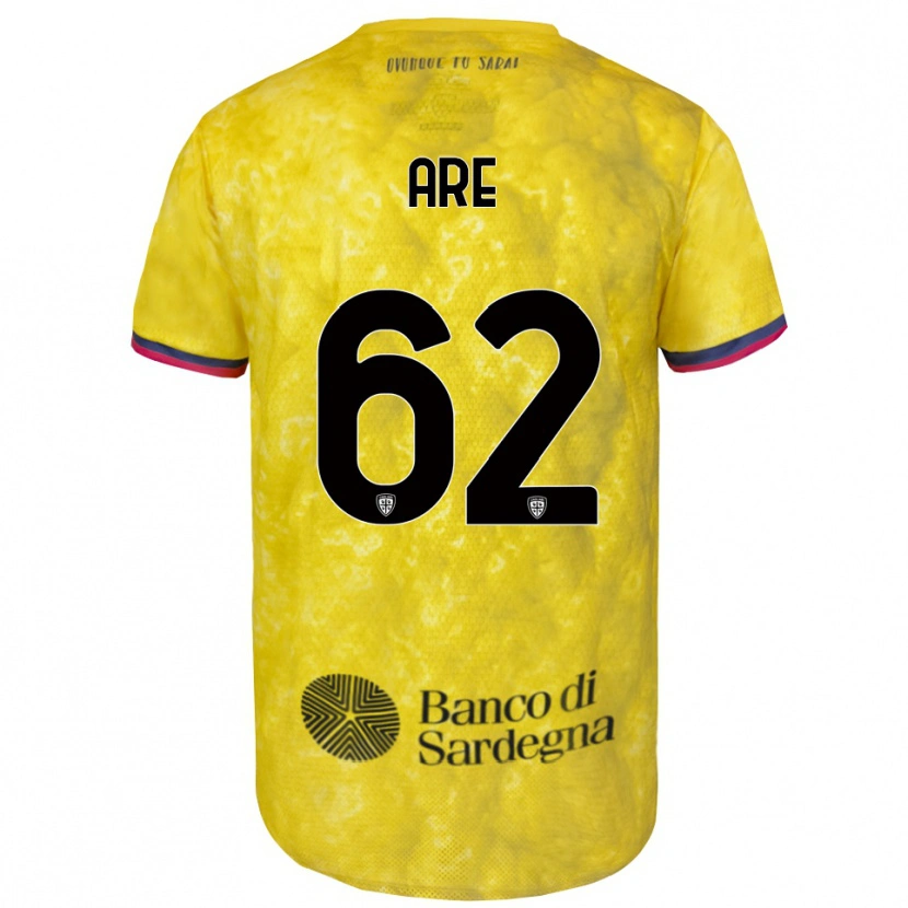 Danxen Mænd Emmanuele Are #62 Gul Sort Målmandstrøje 2025/26 Trøje T-shirt