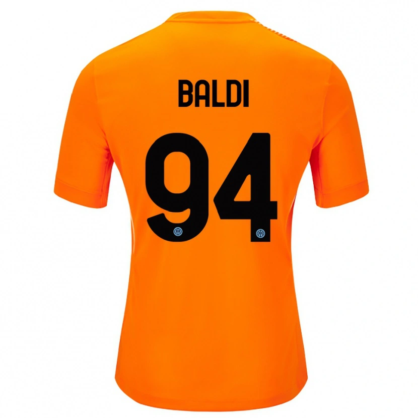Danxen Mænd Rachele Baldi #94 Lyse Orange Sort Målmandstrøje 2025/26 Trøje T-shirt