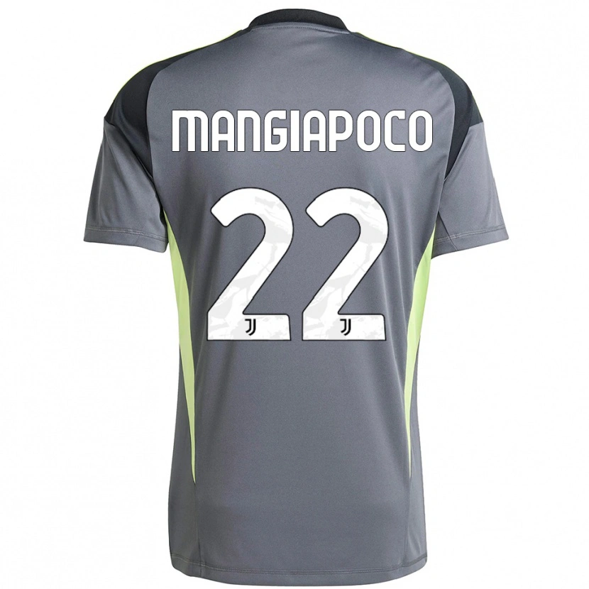 Danxen Mænd Stefano Mangiapoco #22 Mørkegrå Hvid Målmandstrøje 2025/26 Trøje T-shirt