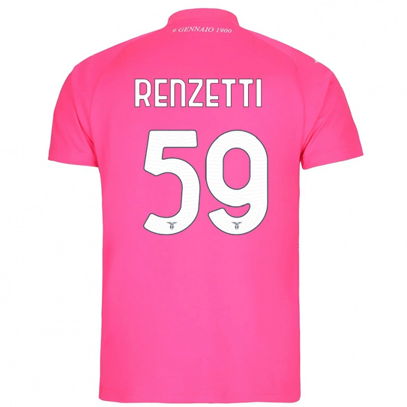 Danxen Mænd Davide Renzetti #59 Dyb Pink Målmandstrøje 2025/26 Trøje T-shirt