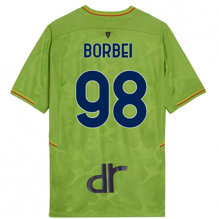 Danxen Mænd Alexandru Borbei #98 Skovgrøn Sort Målmandstrøje 2025/26 Trøje T-shirt