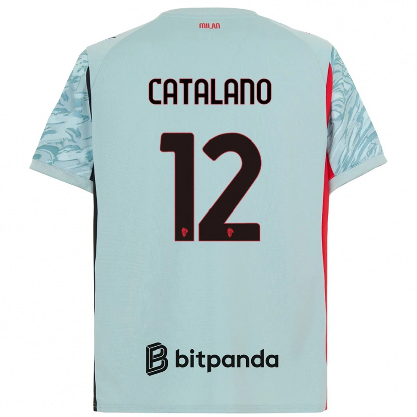 Danxen Mænd Alessio Catalano #12 Lyseblå Rød Målmandstrøje 2025/26 Trøje T-shirt