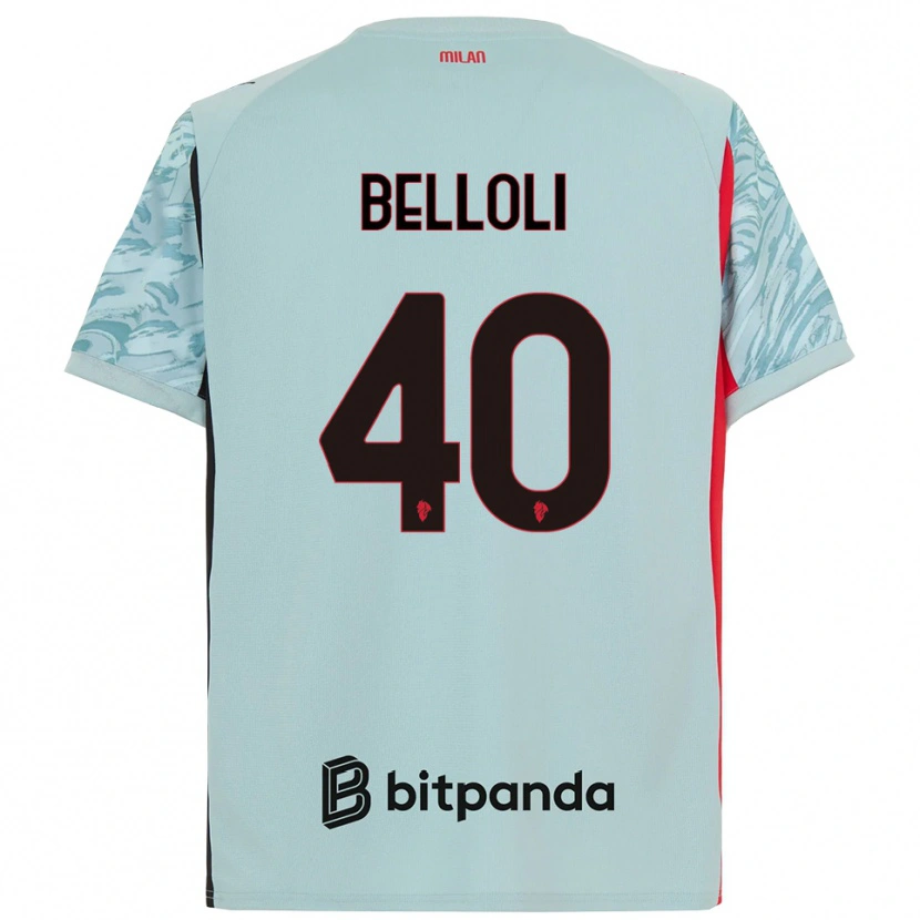Danxen Mænd Sofia Belloli #40 Lyseblå Rød Målmandstrøje 2025/26 Trøje T-shirt