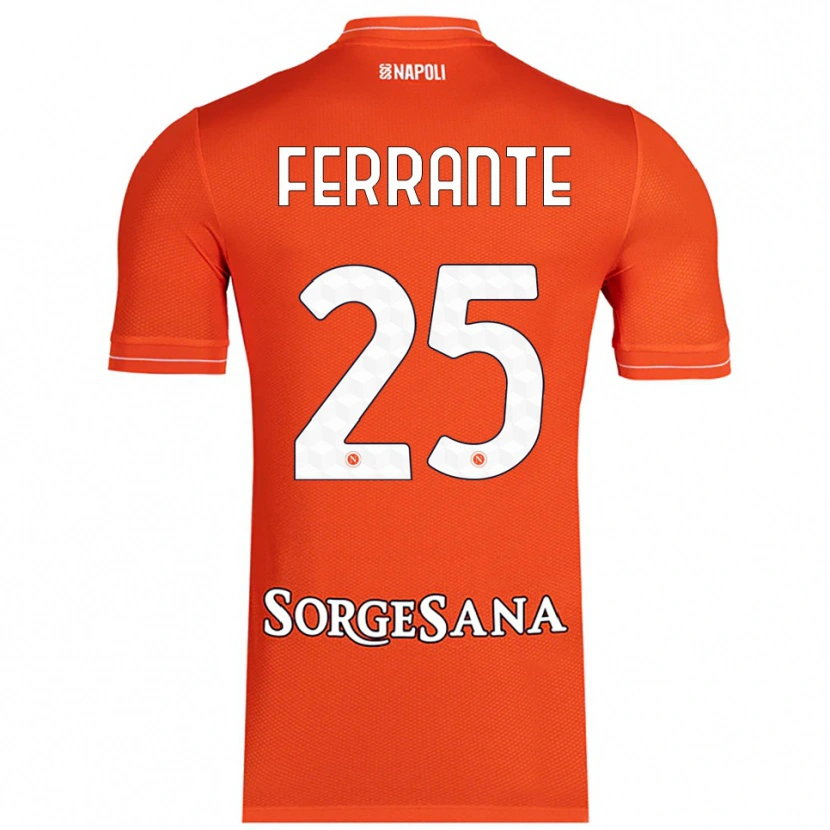 Danxen Mænd Mathias Ferrante #25 Orange Rød Hvid Målmandstrøje 2025/26 Trøje T-shirt