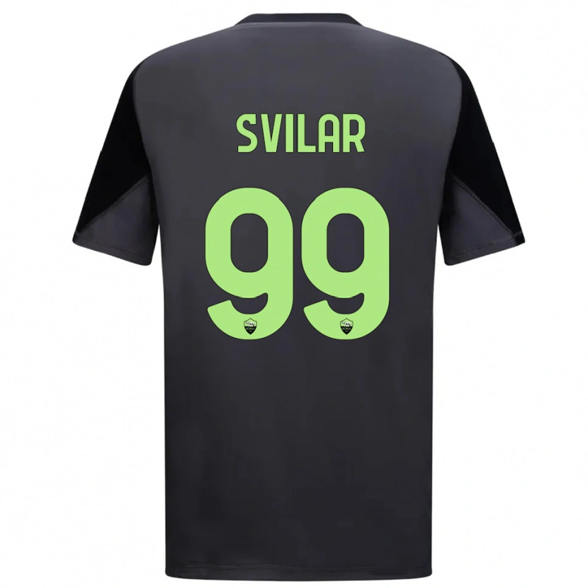Danxen Mænd Mile Svilar #99 Sort Lysegrøn Målmandstrøje 2025/26 Trøje T-shirt