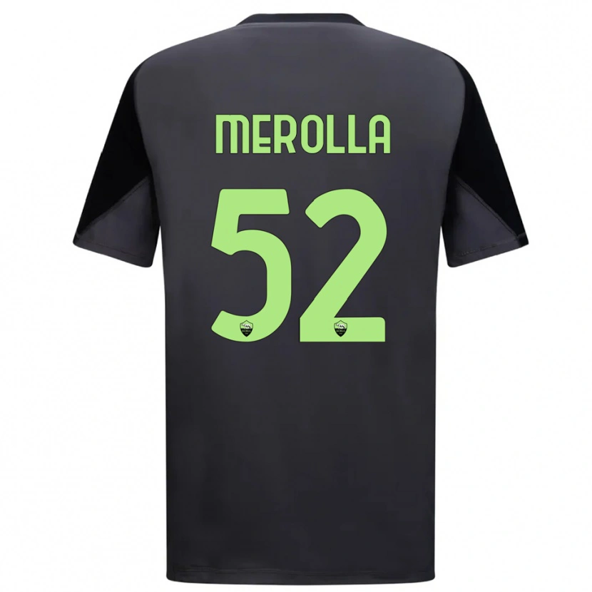 Danxen Mænd Liliana Merolla #52 Sort Lysegrøn Målmandstrøje 2025/26 Trøje T-shirt