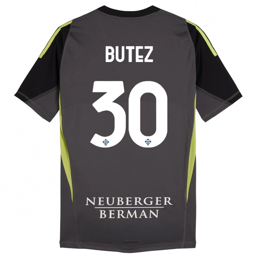 Danxen Mænd Jean Butez #30 Sort Lysegrøn Målmandstrøje 2025/26 Trøje T-shirt