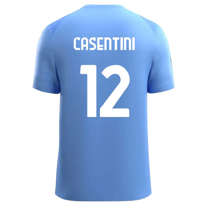 Danxen Mænd Gabriele Casentini #12 Himmelblå Hvid Målmandstrøje 2025/26 Trøje T-shirt
