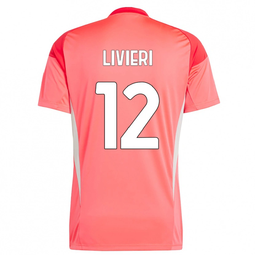 Danxen Mænd Alessandro Livieri #12 Rød Hvid Målmandstrøje 2025/26 Trøje T-shirt