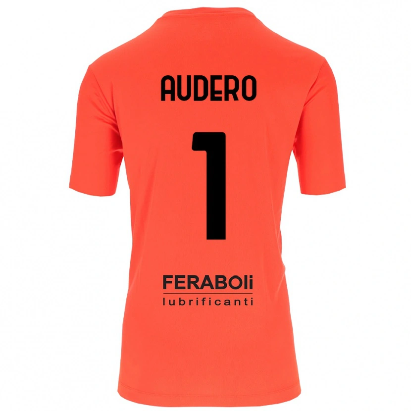 Danxen Mænd Emil Audero #1 Orange Rød Sort Målmandstrøje 2025/26 Trøje T-shirt