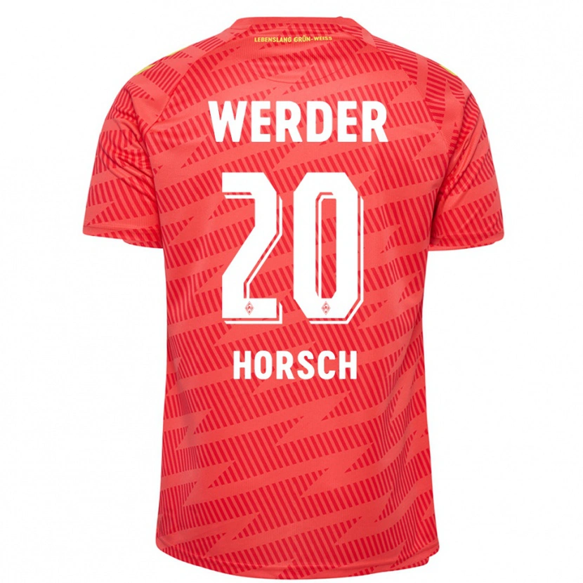 Danxen Mænd Jonas Horsch #20 Rød Gul Målmandstrøje 2025/26 Trøje T-shirt