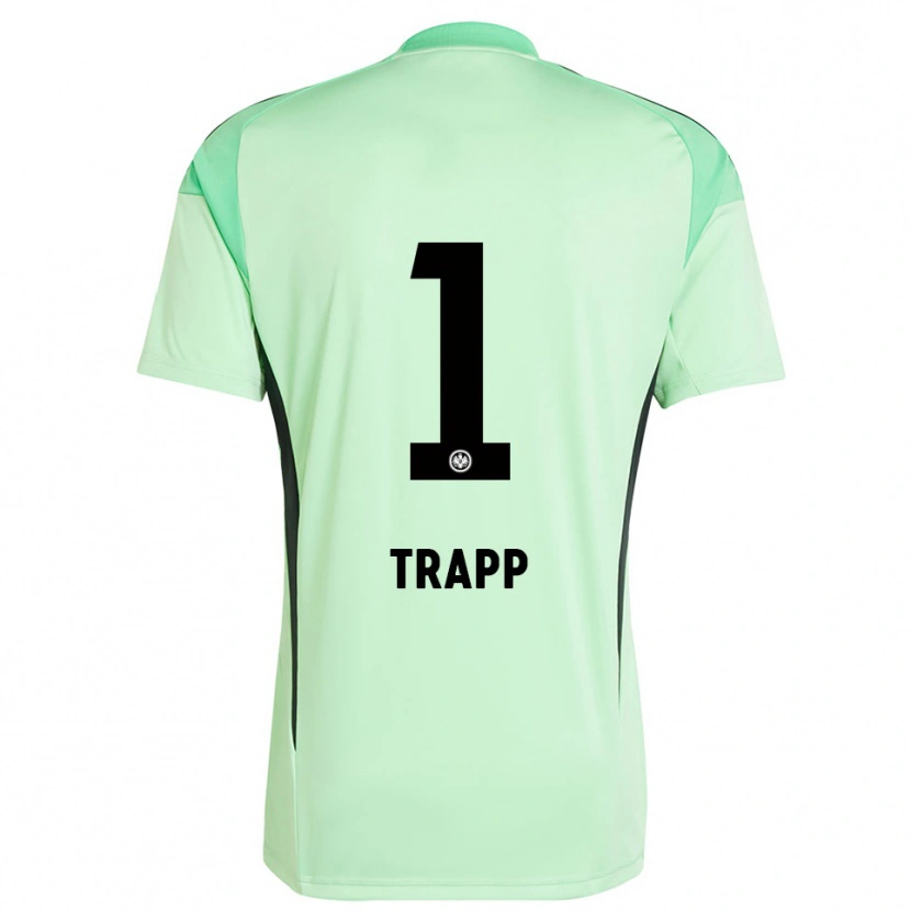 Danxen Mænd Kevin Trapp #1 Lys Grøn Sort Målmandstrøje 2025/26 Trøje T-shirt