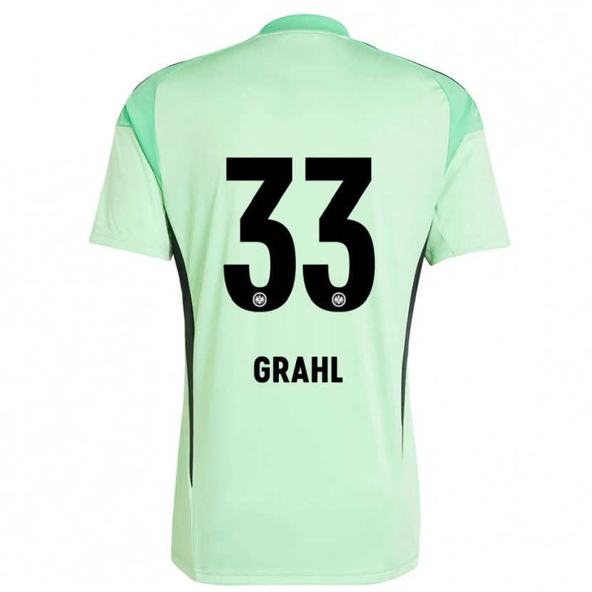 Danxen Mænd Jens Grahl #33 Lys Grøn Sort Målmandstrøje 2025/26 Trøje T-shirt