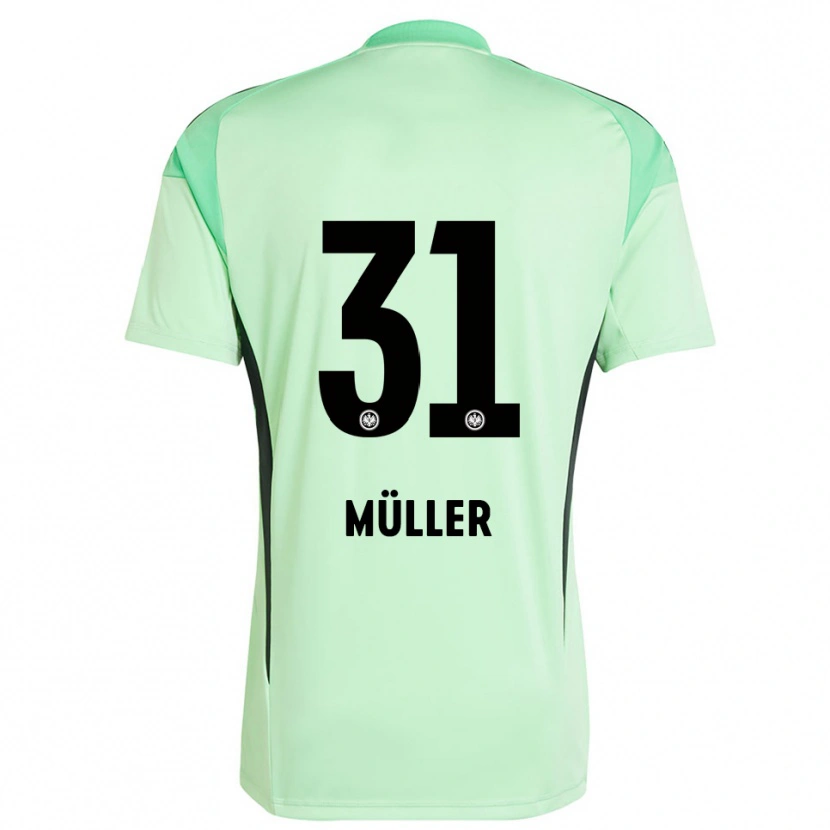 Danxen Mænd Laurin Müller #31 Lys Grøn Sort Målmandstrøje 2025/26 Trøje T-shirt