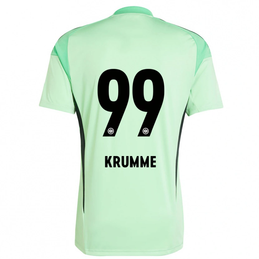 Danxen Mænd Janne Krumme #99 Lys Grøn Sort Målmandstrøje 2025/26 Trøje T-shirt