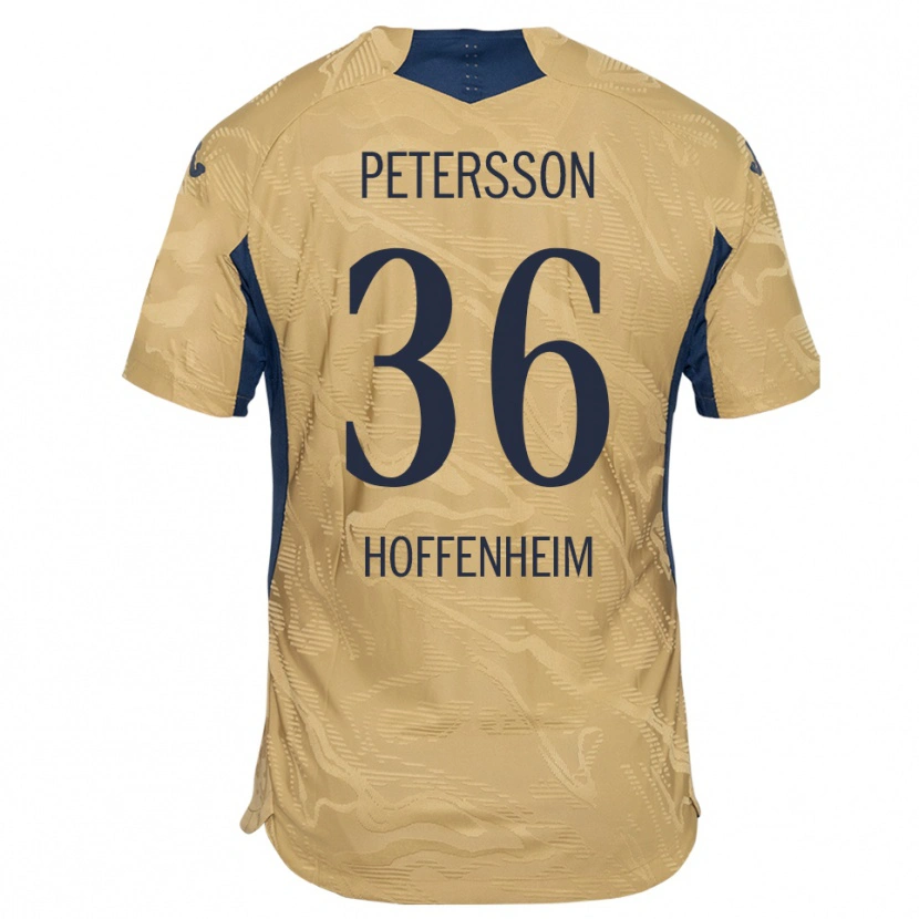 Danxen Mænd Lúkas Petersson #36 Tan Sort Målmandstrøje 2025/26 Trøje T-shirt