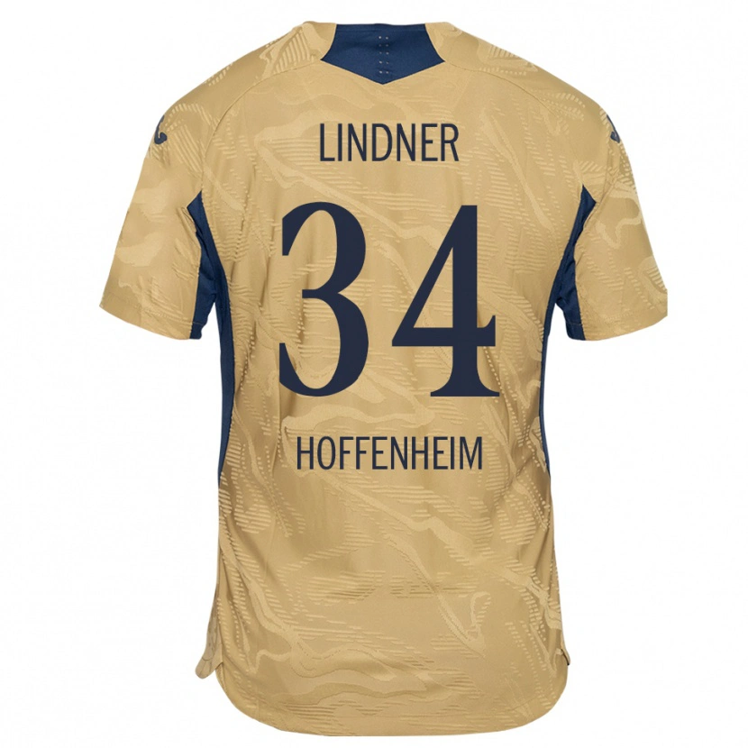 Danxen Mænd Sophie Lindner #34 Tan Sort Målmandstrøje 2025/26 Trøje T-shirt