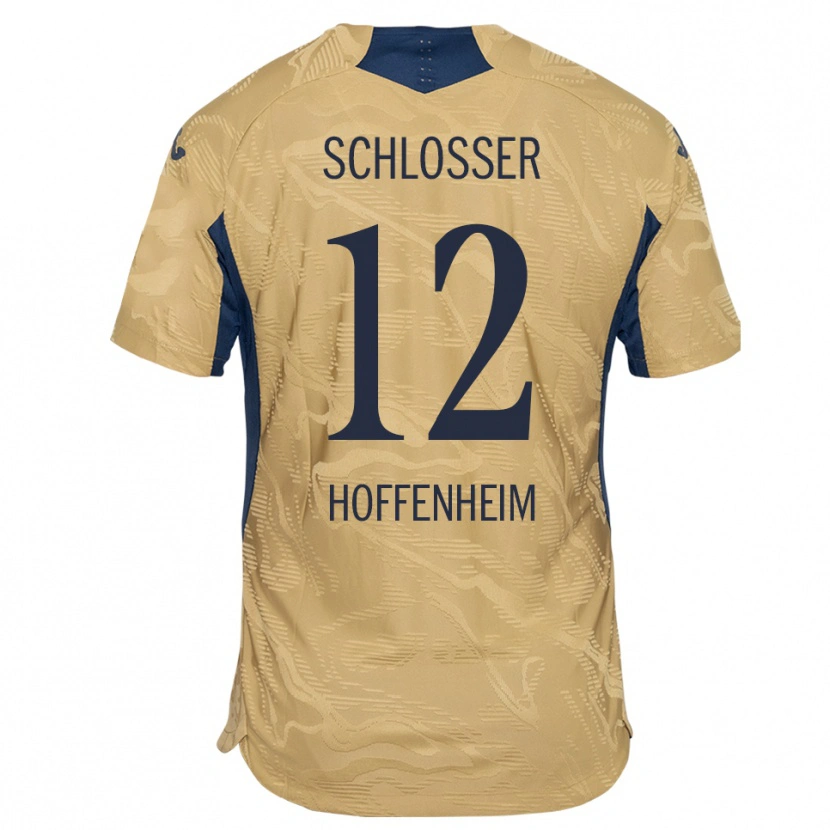 Danxen Mænd Nils Schlosser #12 Tan Sort Målmandstrøje 2025/26 Trøje T-shirt