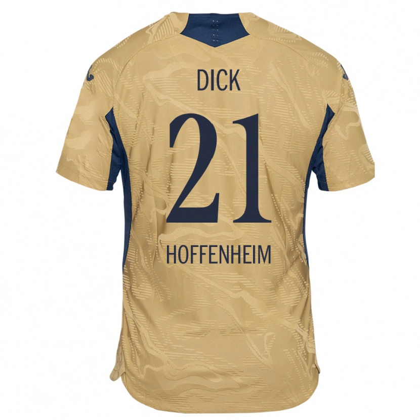 Danxen Mænd Laura Dick #21 Tan Sort Målmandstrøje 2025/26 Trøje T-shirt