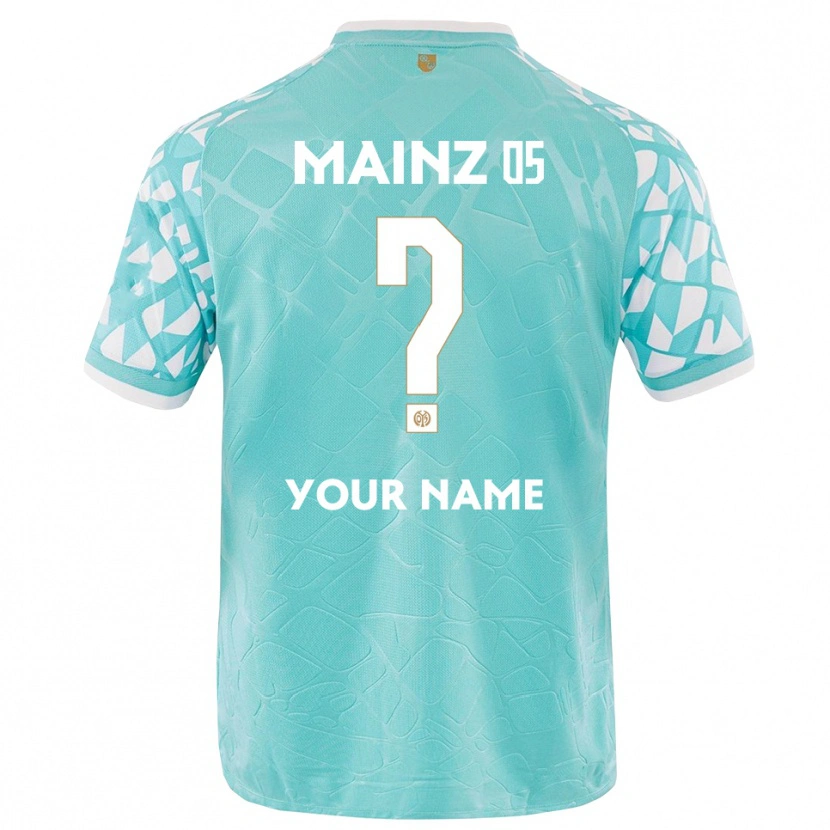 Danxen Mænd 1. FSV Mainz 05 Turkis Hvid Målmandstrøje 2025/26 Trøje T-shirt