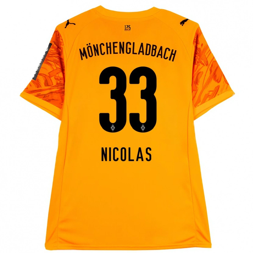 Danxen Mænd Moritz Nicolas #33 Orange Gul Sort Målmandstrøje 2025/26 Trøje T-shirt
