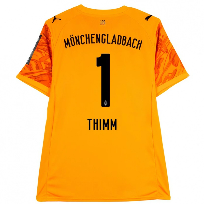 Danxen Mænd Joshua Thimm #1 Orange Gul Sort Målmandstrøje 2025/26 Trøje T-shirt