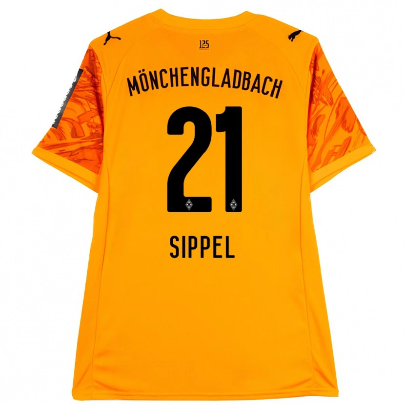Danxen Mænd Tobias Sippel #21 Orange Gul Sort Målmandstrøje 2025/26 Trøje T-shirt