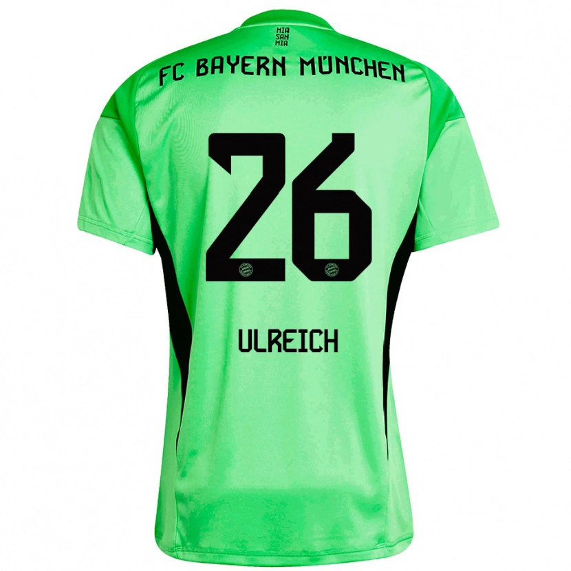 Danxen Mænd Sven Ulreich #26 Mellem Forårsgrøn Målmandstrøje 2025/26 Trøje T-shirt