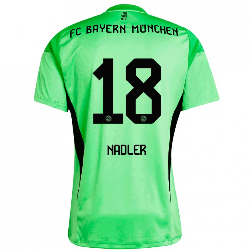 Danxen Mænd Luis Nadler #18 Mellem Forårsgrøn Målmandstrøje 2025/26 Trøje T-shirt