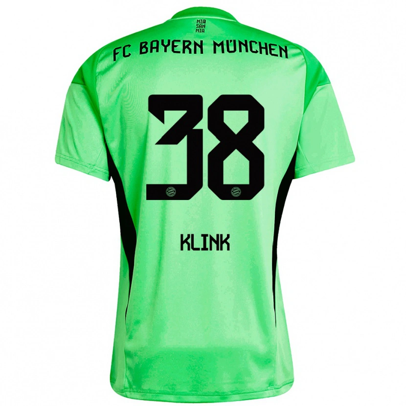 Danxen Mænd Anna Klink #38 Mellem Forårsgrøn Målmandstrøje 2025/26 Trøje T-shirt