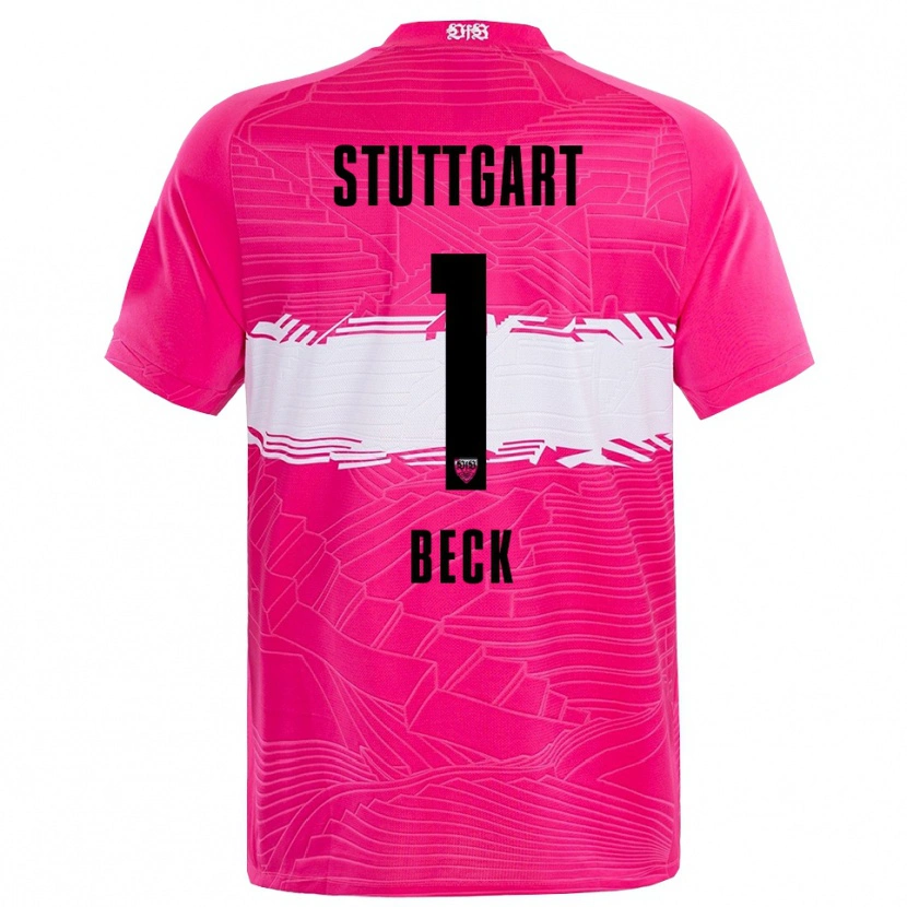 Danxen Mænd Kiara Beck #1 Dyb Pink Sort Målmandstrøje 2025/26 Trøje T-shirt