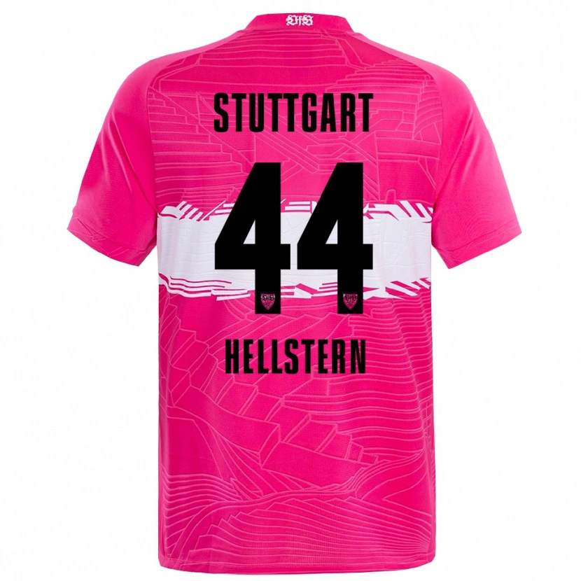 Danxen Mænd Florian Hellstern #44 Dyb Pink Sort Målmandstrøje 2025/26 Trøje T-shirt