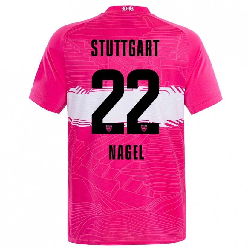 Danxen Mænd Lucas Nagel #22 Dyb Pink Sort Målmandstrøje 2025/26 Trøje T-shirt