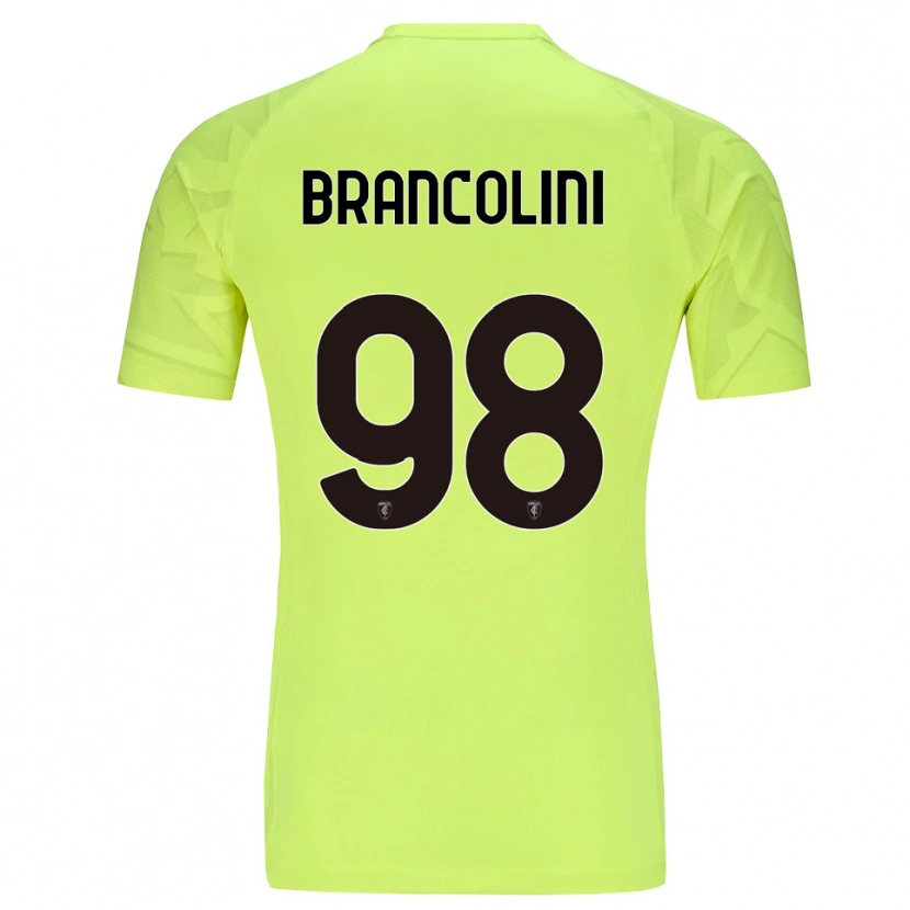 Danxen Mænd Federico Brancolini #98 Lysende Grøn Målmandstrøje 2025/26 Trøje T-shirt