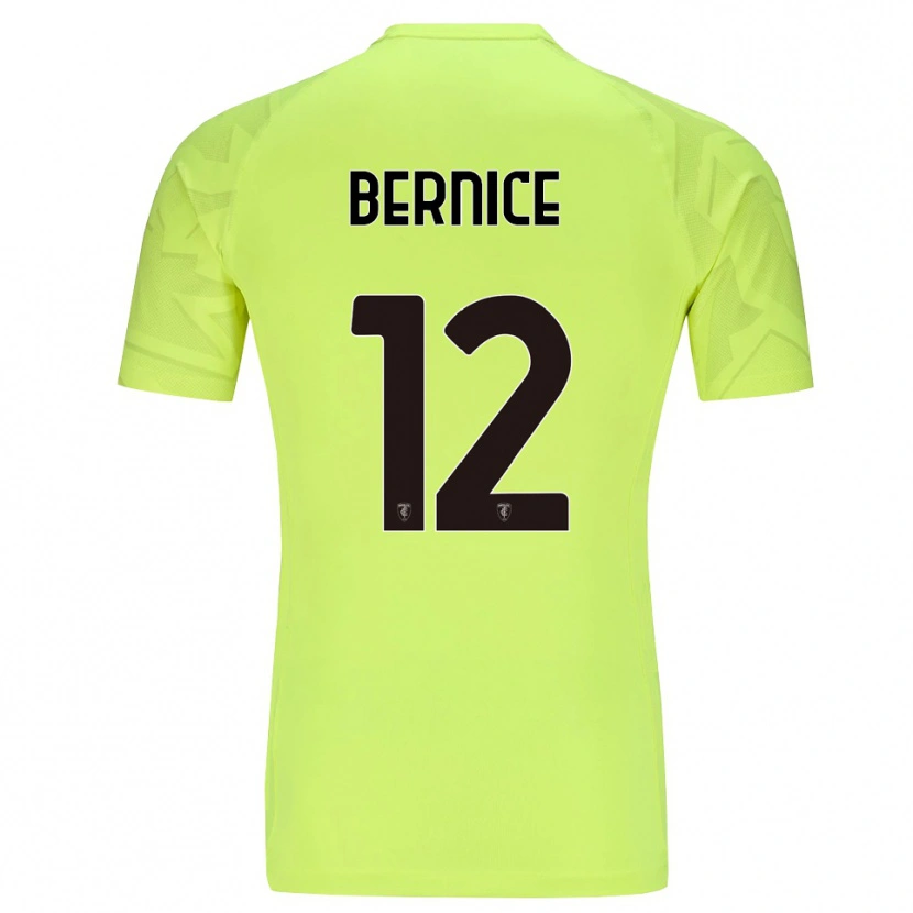 Danxen Mænd Matteo Bernice #12 Lysende Grøn Målmandstrøje 2025/26 Trøje T-shirt
