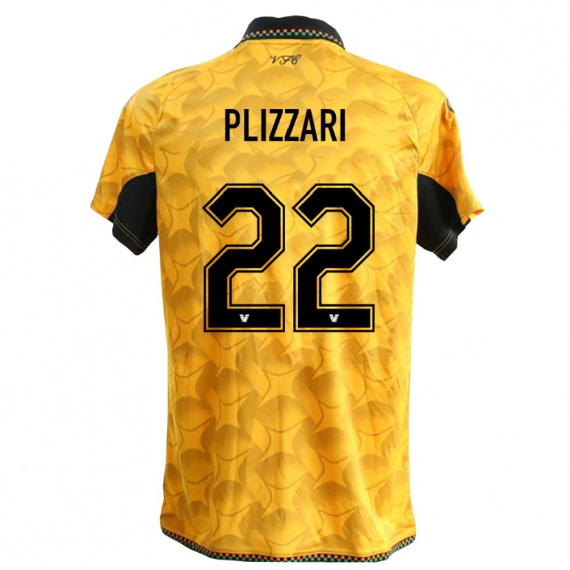 Danxen Mænd Alessandro Plizzari #22 Gul Sort Målmandstrøje 2025/26 Trøje T-shirt