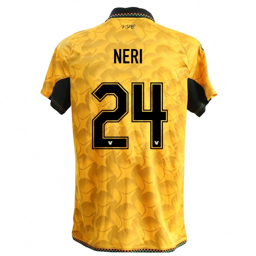 Danxen Mænd Filippo Neri #24 Gul Sort Målmandstrøje 2025/26 Trøje T-shirt