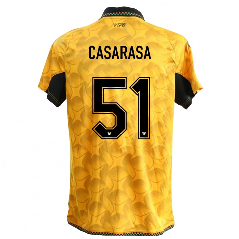 Danxen Mænd Asia Casarasa #51 Gul Sort Målmandstrøje 2025/26 Trøje T-shirt