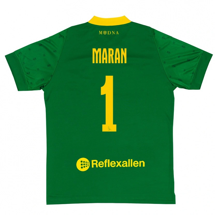Danxen Mænd Andrea Maran #1 Grøn Gul Målmandstrøje 2025/26 Trøje T-shirt